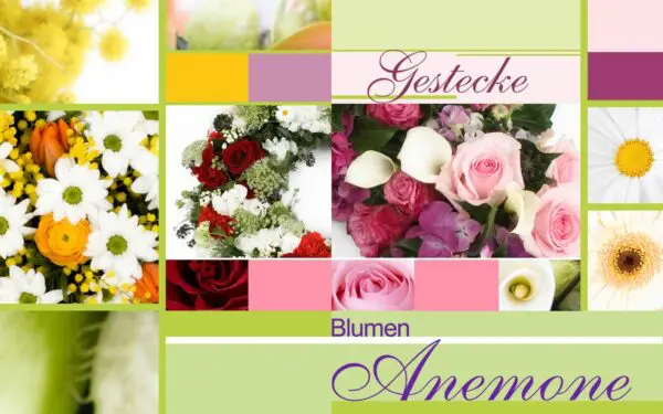 Gestecke aus Blumen bei Blumen Anemone in München